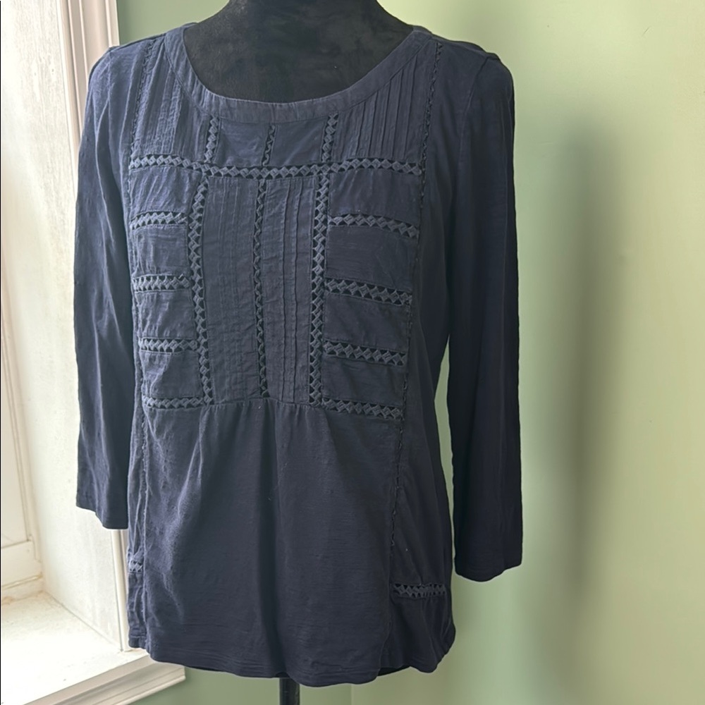 Talbot navy blue top small